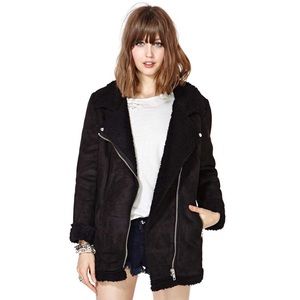 UNIF Black Shearling Jacket